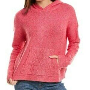 CABI Sidekick Hoodie Sweater in Pink Frost Sz XS #4473 EUC